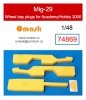 Omask 74869 Mig-29 wheel bay plugs (for Academy/Hobby 2000) 1/48